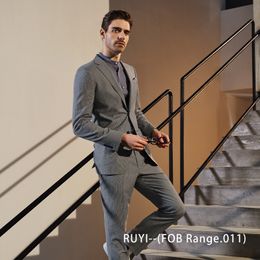 Half Canvas Suit(Double Pants & Vest) --(FOB Range.011) - MTM men's suit series