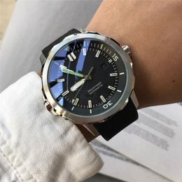 Men's casual luxury Watch Leather Strap Waterproof date high quality fashion 42mm top watches
