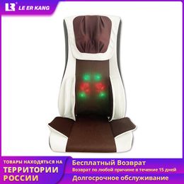 shiatsu massage Australia - LEK909 4D Full Body Electric Manipulator Chair Neck Back Vibration Heating Shiatsu Airbags Massage Cushion EU customized