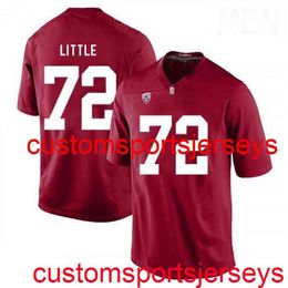 Stitched 2020 Men's Women Youth 72 Walker Little Stanford Cardinal Red NCAA Football Jersey Custom any name number XS-5XL 6XL