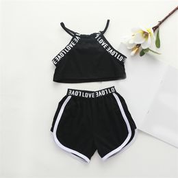 Summer Sports SuitFor Children Sportswear Kid Clothes Top+Short 2Pcs Children's Clothing For Girls 210528