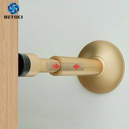 BETOCI Pure Copper Hydraulic Buffer Mute Door Stop, Floor Door Stopper, Wall-Mounted Bumper, Non-Magnetic Door Touch Hardware 210724