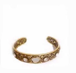 Woman Bracelets Bangle Open Diamond Bracelet High Quality Gold Bracelet Forwoman Hot Selling Brass Fashion Jewelry Supply