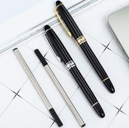 Simple Classical Style Business Pen Gold Silver Metal Signature Pens School Student Teacher Office Writing Gift SN2208