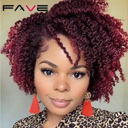 loose curls hair Australia - Synthetic Wigs Fave Short Curly Weave Hair Wig Loose Fluffy Wavy Big Curl Afro Natural Looking For Black White Women