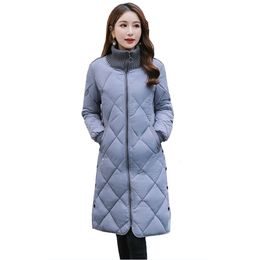 New Winter Jacket Women Parkas Mujer Long Winter Coat Women Jacket Female Ladies Hoodies Stand Collar Tonne Padded Chaqueta Mujer 210416