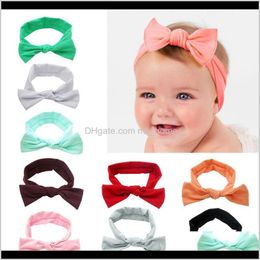 Baby Girls Lovely Cute Headbands Kids Knotted Bow Bands Children Infant Wear Cyohb 1Xemy