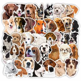 50Pcs Cute Pet Dog Stickers Non-random Car Bike Luggage Sticker Laptop Skateboard Motor Water Bottle Snowboard wall Decal Kids Gifts