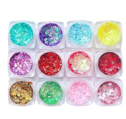 2021 20 Color Sequin Glitter Makeup Eyeshadow Fish Scale Powder High Gloss Sequins Liquid Eye Shadow Cosmetic DHL Free