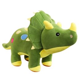 40-100cm Creative Big Plush Soft Triceratops Stegosaurus Toy Dinosaur Doll Stuffed Kids Dinosaurs Birthday Gifts 210728