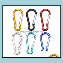 Carabiners Climbing & Outdoors Carabiner Keyrings Key Chain Outdoor Sports Camp Snap Clip Hook Keychains Aluminium Metal Stainless Steel Hiki