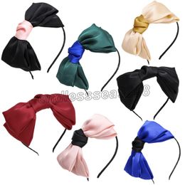 Fashion Double Layers Big Bow Headbands Hair Bands For Women Hair Clips Girls Hair Accessories haarband serre tete femme opaska