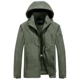 Men's Trench Coats 2021 Autumn/winter Plus Size Season Long Casual Padded Military Hooded Waterproof Parka Coat Fashion Pocket