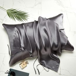 Fashion Design Silk Pillow Towel 6 Straps Pillow Case Solid Colour PillowTowel Wholesale