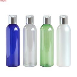 30pcs 250ml Electrochemical Aluminium plastic empty bottles(Disc top cap ),bottle for lotion shampoo cosmetic packaginghigh qty