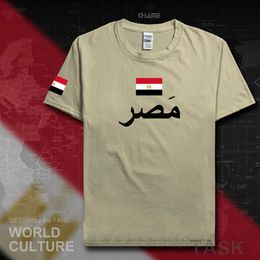 Mısır Erkekler T Gömlek Moda Jersey Ulus Takımı Tshirt 100% Pamuk T-Shirt Spor Salonları Giyim Tees Ülke Spor Egy Mısır X0621