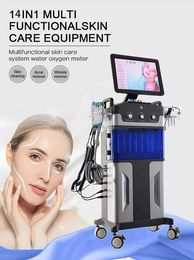 With FDA approval hydra facial water microdermabrasion skin deep cleaning hydrafacial machine oxygen mesotherapy gun RF lift face rejuvenation hydro 13 in1