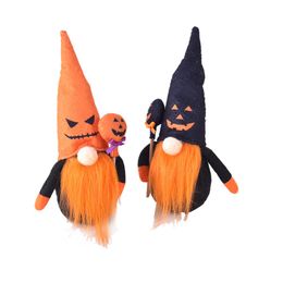 2021 New Halloween Party Supplies dwarf doll ghost festival goblin Rudolph faceless dolls window decoration