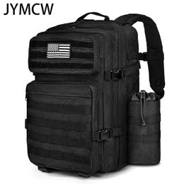 50L Large Capacity Man Army Tactical Backpacks Military Assault Bags Outdoor 3P EDC Molle Pack For Trekking Camping Hunting Bag 220216