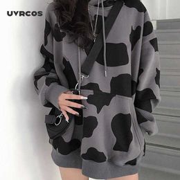 Women's sweatshirt Oversized hoodie drop undefined kpop aesthetic gothic jacket harajuku long sleeve top korean c 210712