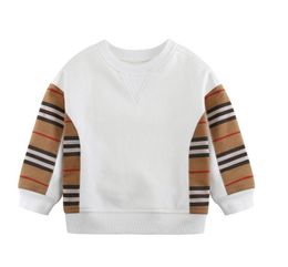 Spring Autumn Baby Boys Girls Pullover Cute Kids Long Sleeve Striped Sweaters Children Casual Sweatshirt Child Clothes 2-8 Years
