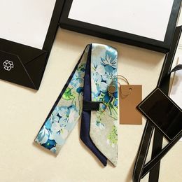 -New Luxury Designer Design Frau Schal, Mode Brief Handtasche Tuch, Krawatten, Haarbündel, Seidenmaterial Wraps Größe: 8 * 120 cm