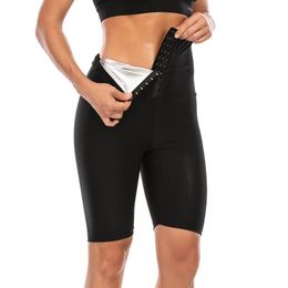 Sweat Sauna Pants Body Shaper Slimming Legging Sudation Femme Waist Trainer Leggings Weight Loss Shapewear Shorts Women's Shapers