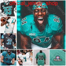 Custom Coastal Carolina Chanticleers Football Jersey NCAA College Grayson McCall CJ Marable Jaivon Heiligh Likely Kelly C.J. Brewer Gunter