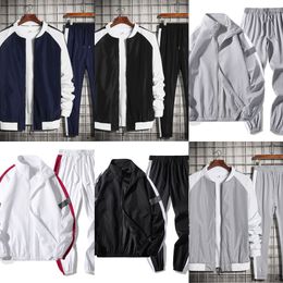 Brand Men's Sets Casual Men Tracksuit 2 Piece Set 2021 Spring Autumn Jacket+Pants Fashion Sports Suit Men Streetwear Hip Hop X0610