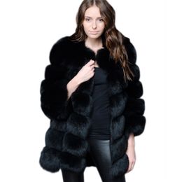 ZADORIN Luxury Long Faux Fur Coat Women Thick Warm Winter Coat Plus Size Fluffy Faux Fur Jacket Coats abrigo piel mujer 211124