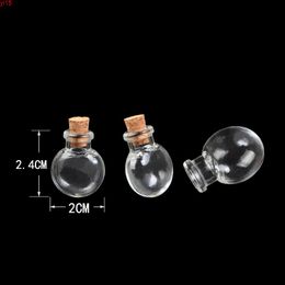 Mini Oblate Glass Bottles Pendants Small Wishing With Cork Arts Jars For Necklace 100pcs/lot good qty