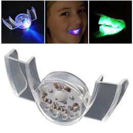 Party Decoration Halloween Glow LED Teeth Flashing Light Up Mouth Braces Piece For Rave Supplies