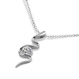 Chains Fashion 925 Sterling Silver Love Heart Zircon Bracelets For Women Dazzling Jewellery Serpentine Pendant Necklace Gift