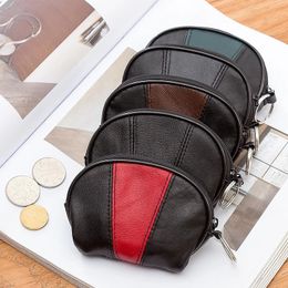Soft Genuine Leather Women Wallet Zipper Coin Purse Female Short Small Change Money Bag New Design Mini Card Cash Holder Case