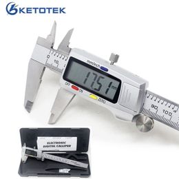 Metal Calliper 150mm 6 inch LCD Digital Electronic Vernier Gauge Stainless Steel Micrometre Measuring Tool 210810