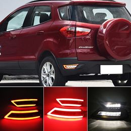 2PCS For Ford Focus Hatchback 09-13 Ecosport 13-19 Kuga Escape 13-18 rear tail bumper lamp Reflector fog light turn signal