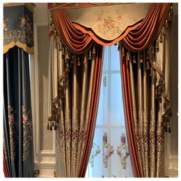 Curtain & Drapes European Style Modern Minimalist Silk Sunscreen Thermal Insulation Light Luxury Curtains For Living Dining Room Bedroom