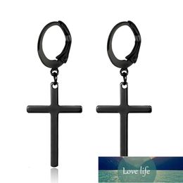 Rock Punk Cross Earrings For Men Women No Allergies Piercing Stainless Steel Dangle Drop Earrings Jewelry Hip Hop Gift Factory price expert design Quality Latest