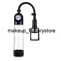 Massage Manual Penis Pump Extender With Pressure Indicator Adult Sex toys Enlargement Male Masturbator Trainer