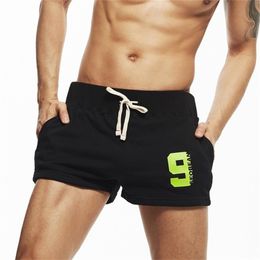 SEOBEAN Men's shorts casual summer beach Small cotton home loose fitness Pockets 210806