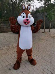 Real Picture Chip E Dale Chipmunk mascot costume Fancy Outfit Cartoon Character Party Dress