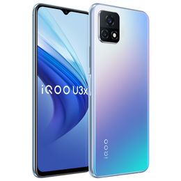 Original Vivo iQOO U3X 5G Mobile Phone 6GB RAM 64GB ROM Snapdragon 480 Octa Core Android 6.58" LCD Full Screen 13MP OTG 5000mAh Fingerprint ID Face Wake Smart Cell Phone