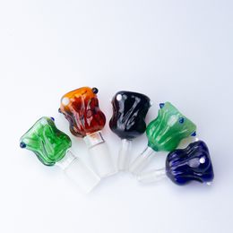 CSYC G058 Smoking Pipes Glass Bong Bowls Flower Style 14mm 19mm Male Tobacco Glass Bowl Dab Rig Bubbler Bongs Tools