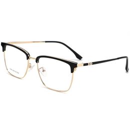 Fashion Sunglasses Frames Vacuum IP Electroplating Plastic Steel Spectacle Men's Literary Retro Eyeglasses Simple Fashionable Myopia Eyewear
