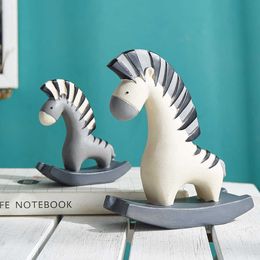 Nordic creative resin scandinavian toys trinkets for the room decoration children shelves in nursery shelf trim home 210804