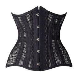 Bustiers & Corsets Sexy Underbust Corset Women Gothic Top Curve Shaper Breathable Slimming Belt Waist Trainer White Black