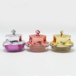 10G Crown Shape Face Cream Bottle Cosmetic Jar Package Travel Size Rose Gold Bottles Lotion Empty Pot Container
