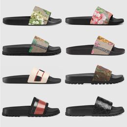 2021 Top Quality Fashion Mens Women Slipper Rubber Slides Summer Beach Indoor Flat Floral Sandals Slippers House Flip Flops Sandal Size 36-45