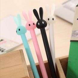 1pc kawaii Rabbit Ballpoint Pens Student Gel Pen School Office Supplies Learning Stationery Novelty Gifts for Girls