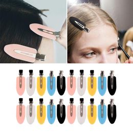 No Bend Hair Clips Curl Pink Clip without Crease for Makeup Application and Hiar Styling White Yellow Blue Black Accessories with Tools